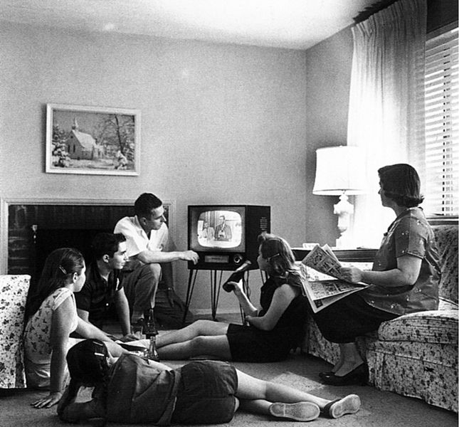 645px-Family_watching_television_1958