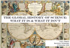 Crònica de The global history of science 17/12/2020